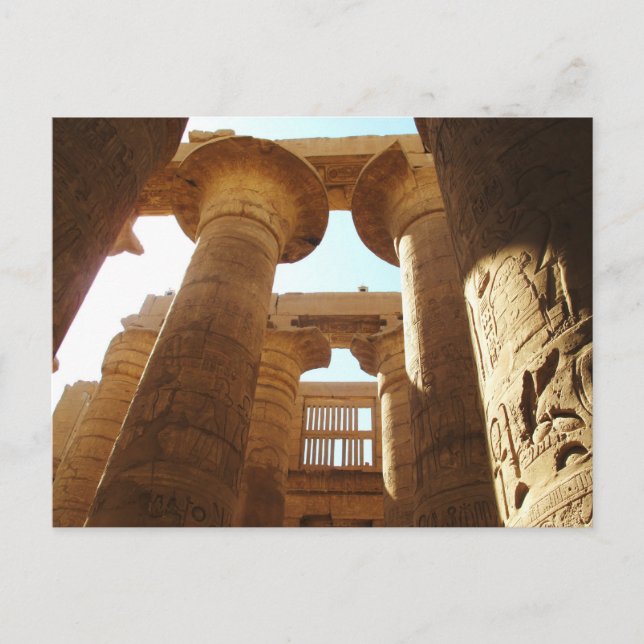 Carte Postale Le complexe du temple de Karnak à Thèbes, Egypte (Devant)