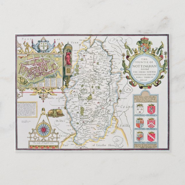 Carte Postale Le comte de Nottingham, gravé par Jodocus (Devant)