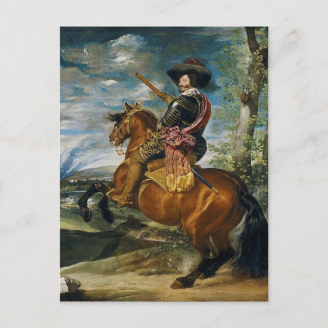 Carte Postale Le comte Duc d'Olivares par Diego Velazquez 1634 (Devant)