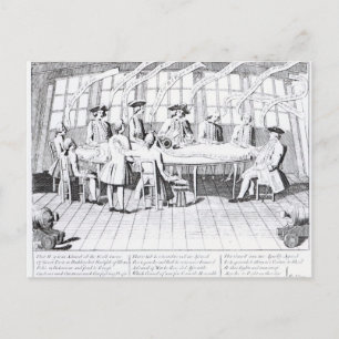 Carte Postale Le Concile de Guerre en 1756
