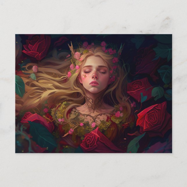 Carte Postale Le Conte de la femme endormie (Devant)