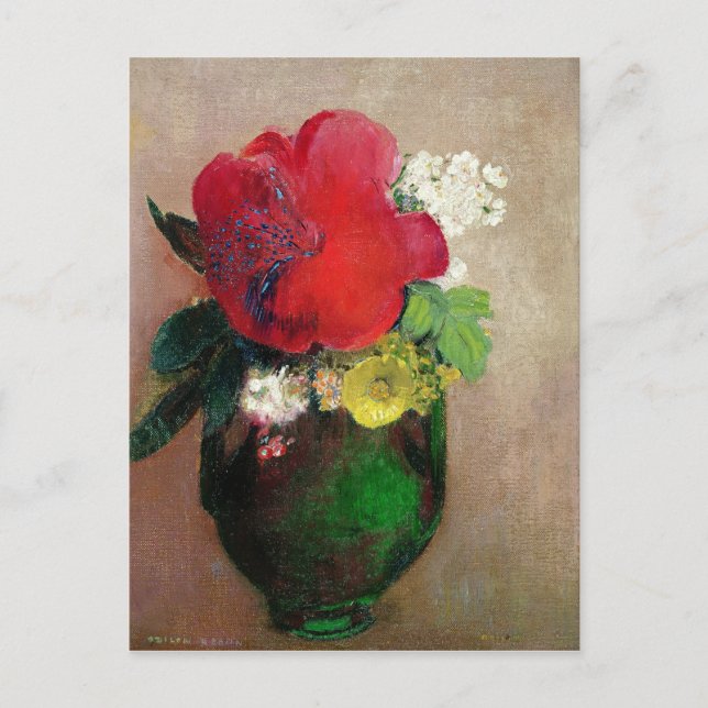 Carte Postale Le coquelicot rouge (Devant)