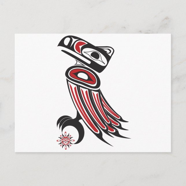 Carte Postale Le corbeau vole le soleil (Devant)