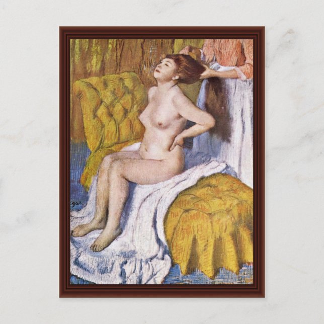 Carte Postale Le Corps Par Edgar Degas (Devant)