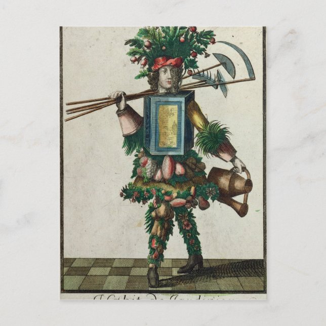 Carte Postale Le costume du jardinier (Devant)