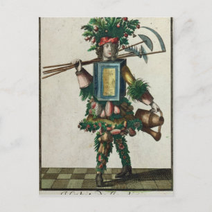 Carte Postale Le costume du jardinier