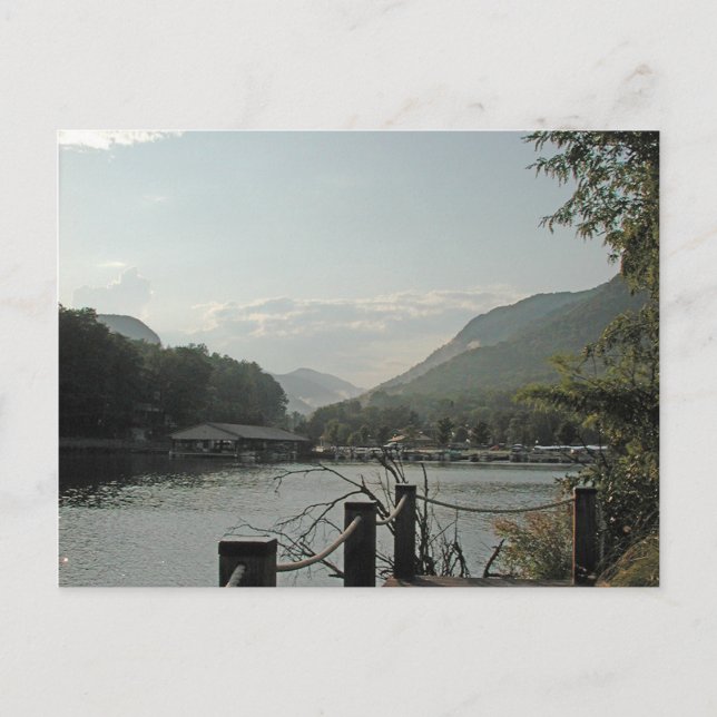 Carte Postale Le coucher du soleil du lac Lure (Devant)