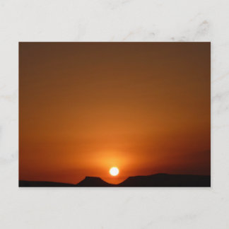 Carte Postale Le coucher du soleil du Sahara
