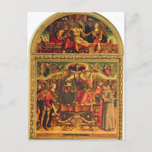 Carte Postale Le couronnement de la Vierge (Devant)