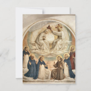 Carte Postale Le couronnement de la Vierge par Fra Angelico