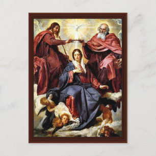 Carte Postale Le Couronnement De Marie Par Diego Velázquez