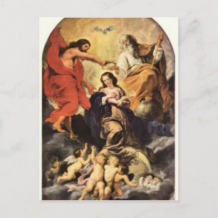 Carte Postale Le couronnement de Marie par Paul Rubens