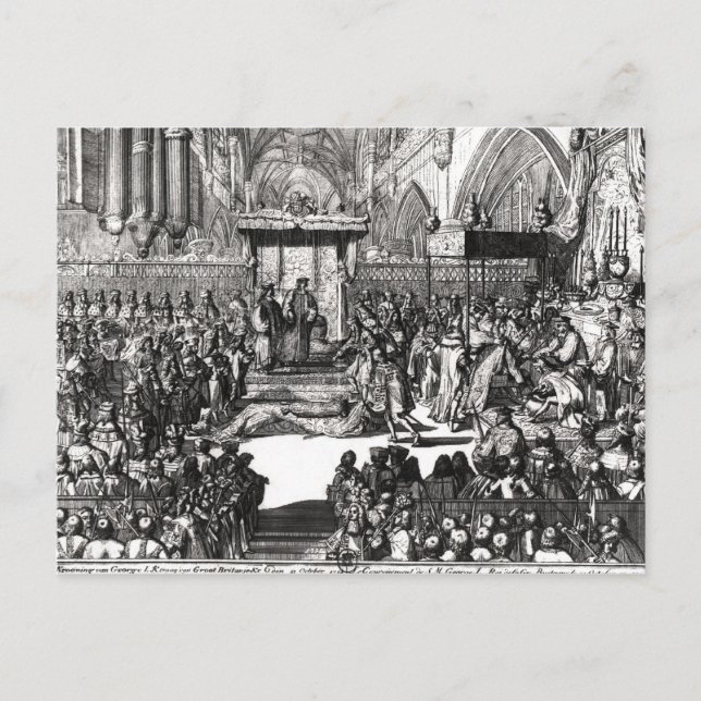 Carte Postale Le couronnement du roi George I (Devant)