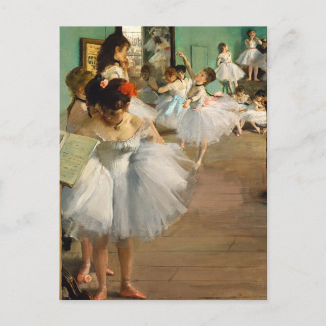 Carte Postale Le cours de danse, célèbre peinture (Devant)