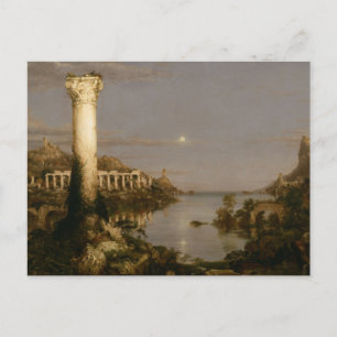Carte Postale Le cours de l'empire : Désolation par Thomas Cole