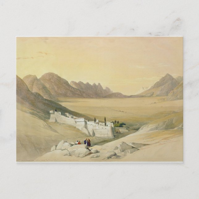 Carte Postale Le couvent de Sainte Catherine, Mont Sinaï (Devant)