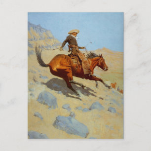 Carte Postale Le Cowboy de Frederic Remington (1902)