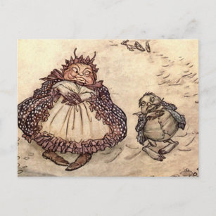 Carte Postale "Le crabe et sa mère" par Arthur Rackham