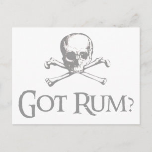 Carte Postale Le crâne de rhum et les os croisés