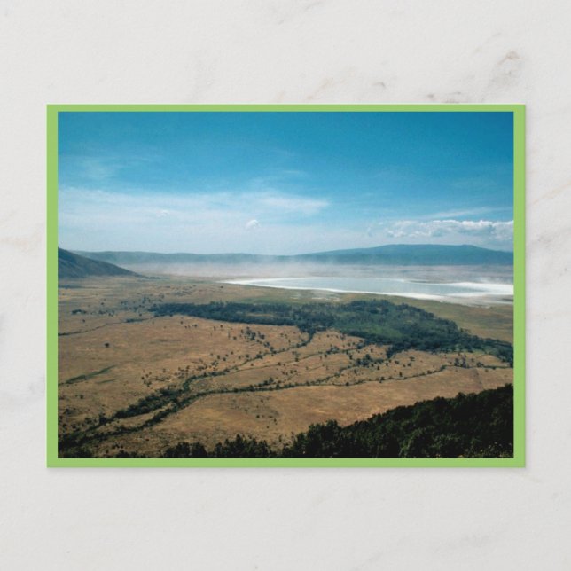 Carte Postale Le cratère de Ngorongoro (Devant)