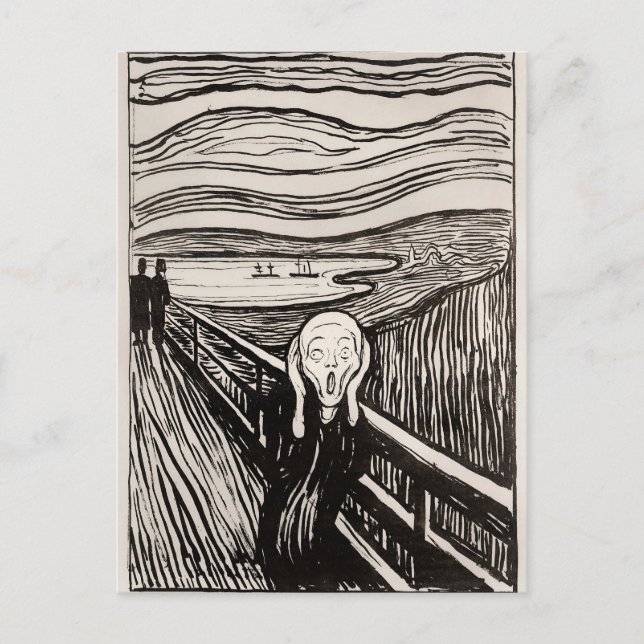 Carte Postale Le Cri (1895) d'Edvard Munch (Devant)