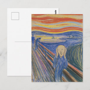 Carte Postale Le cri de l'âme, Le cri d'Edvard Munch