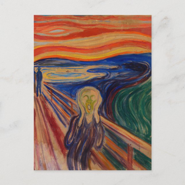 Carte Postale Le cri d'Edvard Munch (Devant)