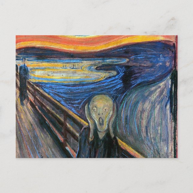 Carte Postale Le cri d'Edvard Munch (Devant)