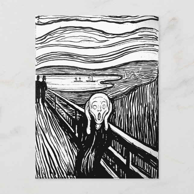 Carte Postale Le cri d'Edvard Munch (Devant)
