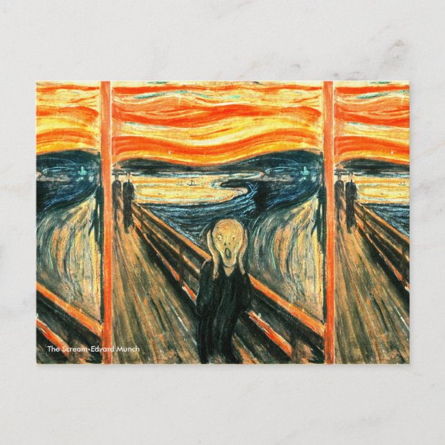 Carte Postale Le cri d'Edvard Munch (Devant)