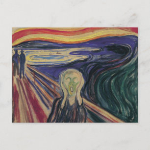 Carte Postale Le cri d'Edvard Munch, l'expressionnisme Vintage