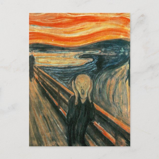 Carte Postale Le cri Edvard Munch Art Expressionniste Moderne (Devant)