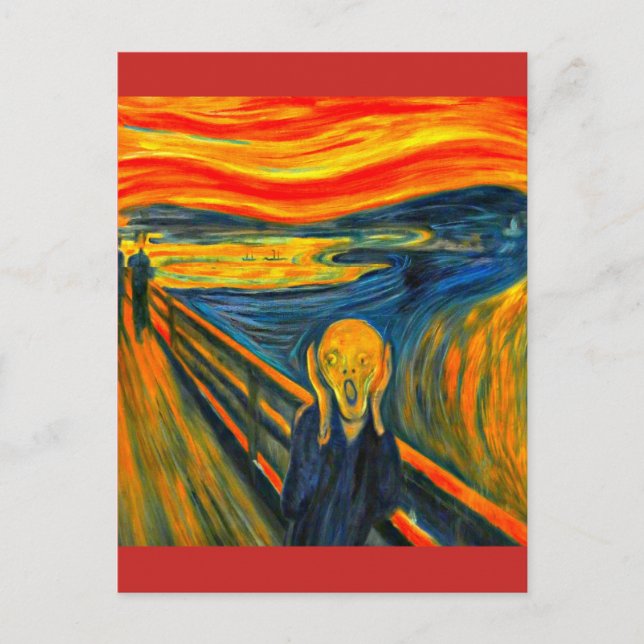 Carte Postale Le cri - Edvard Munch - Art Post Card (Devant)