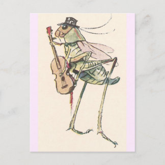 Carte Postale Le cricket Jouer la broche