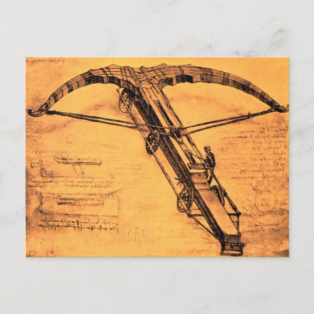 Carte Postale LE CROSSBOW GÉANT, Parchemin antique (Devant)