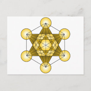 Carte Postale Le cube de Metatron