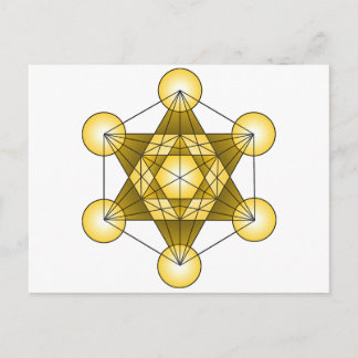 Carte Postale Le cube de Metatron