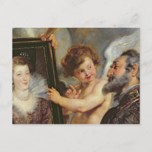 Carte Postale Le cycle des Médicis : Henri IV reçoit