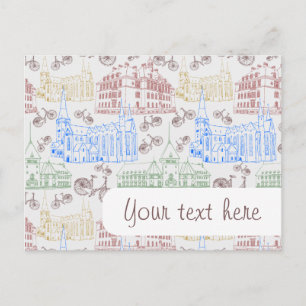 Carte Postale Le cyclisme Aarhus, à motif