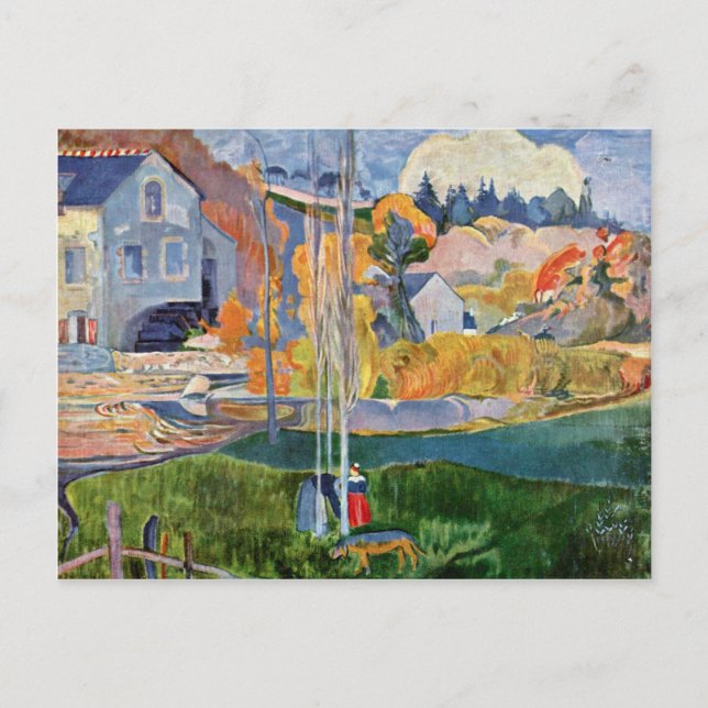 Carte Postale Le David-Mill À Pont-Aven Par Gauguin Paul (Devant)
