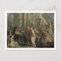 Le débarquement de Cléopâtre au tarse (huile