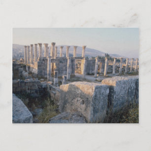 Carte Postale Le Decumanus Sud, Jerash, Jordanie
