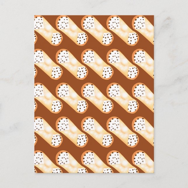 Carte Postale Le délicieux dessert Cannoli (Devant)