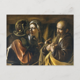 Carte Postale Le déni de Saint Pierre - Caravaggio