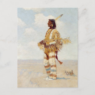 Carte Postale Le Dernier de sa course L'Américain en voie de dis