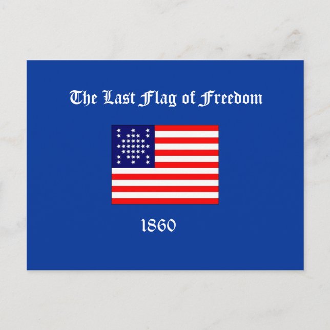 Carte Postale Le Dernier drapeau de la liberté (Devant)