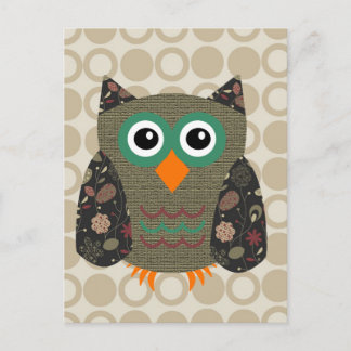 Carte Postale Le designer Owl Dusty