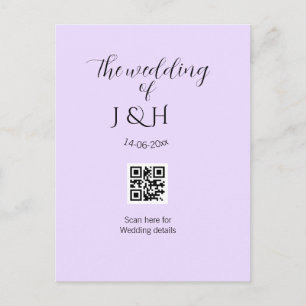 Carte Postale Le détail de numérisation du code QR du nom du cou