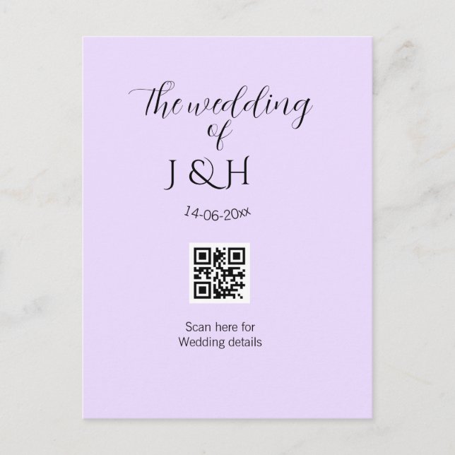 Carte Postale Le détail de numérisation du code QR du nom du cou (Devant)