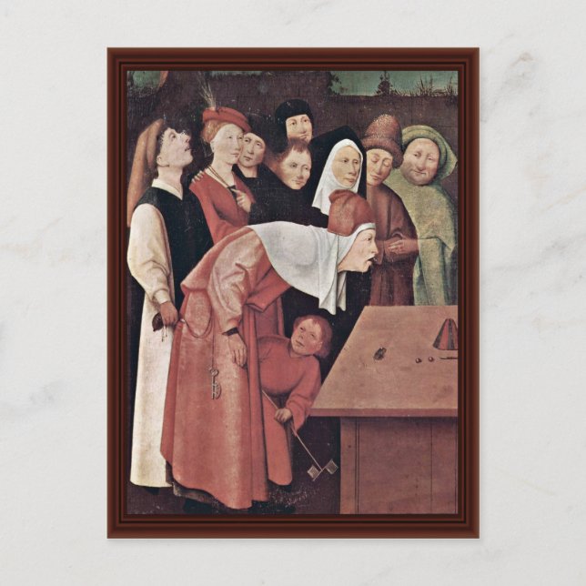 Carte Postale Le détail du juré. Par Hieronymus Bosch (Devant)